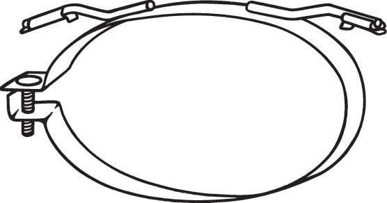 Mount, exhaust system BOSAL 254910