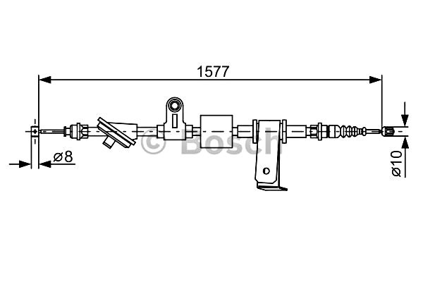 Cable Pull, parking brake BOSCH 1987482286