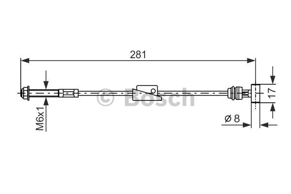 Cable Pull, parking brake BOSCH 1987477522 5