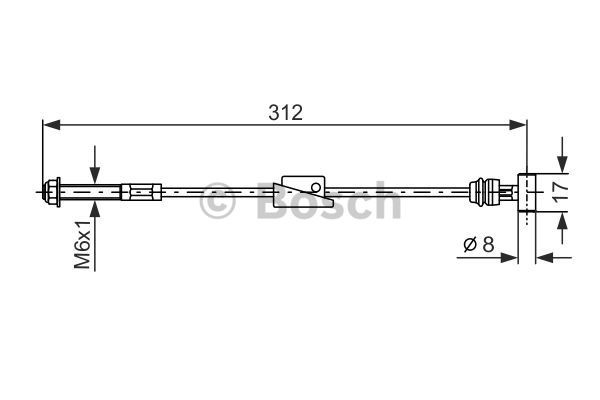 Cable Pull, parking brake BOSCH 1987477517