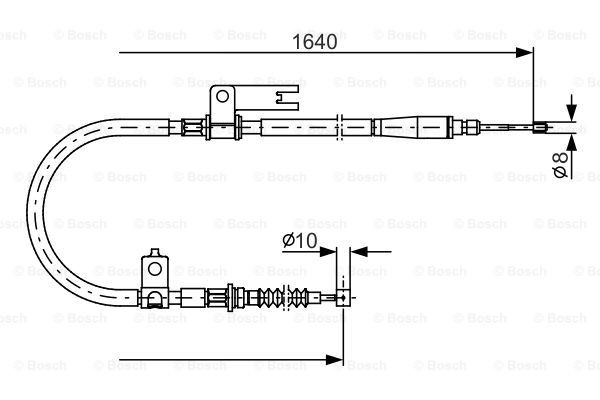 Cable Pull, parking brake BOSCH 1987482154