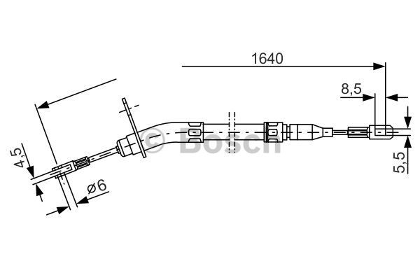Cable Pull, parking brake BOSCH 1987477011