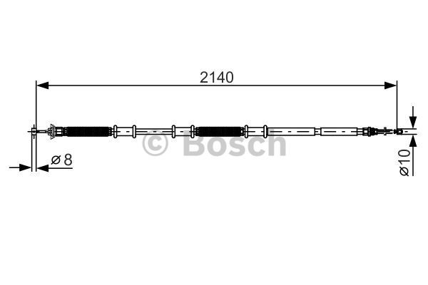 Cable Pull, parking brake BOSCH 1987482287