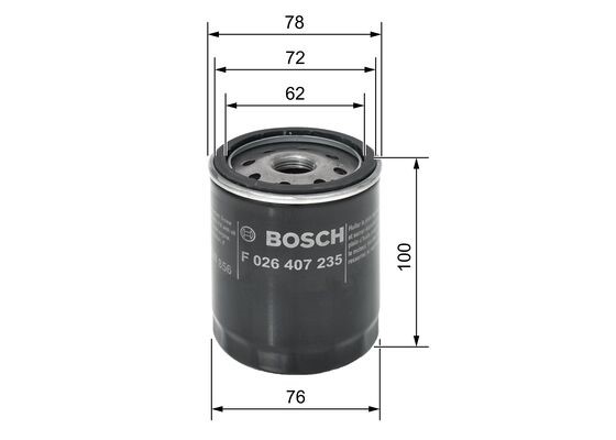 Oil Filter BOSCH F026407235 5