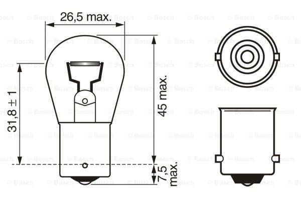 Bulb, interior light BOSCH 1987302280 6