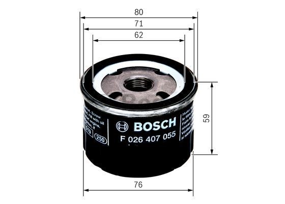 Oil Filter BOSCH F026407055 5