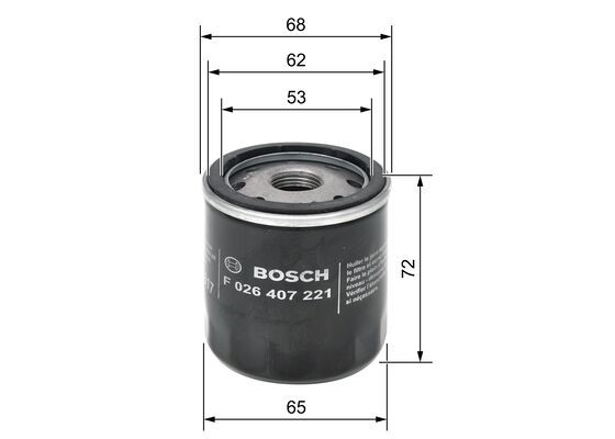 Oil Filter BOSCH F026407221 5