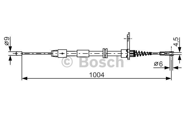 Cable Pull, parking brake BOSCH 1987482023
