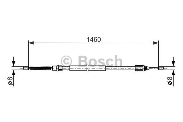 Cable Pull, parking brake BOSCH 1987477646 5