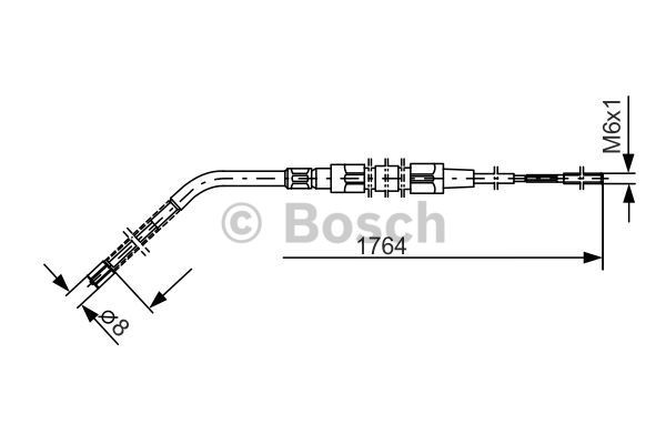 Cable Pull, parking brake BOSCH 1987477181 5
