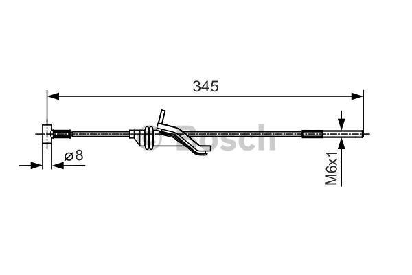 Cable Pull, parking brake BOSCH 1987482059
