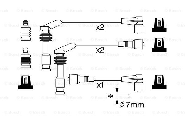 Ignition Cable Kit BOSCH 0986357242 5
