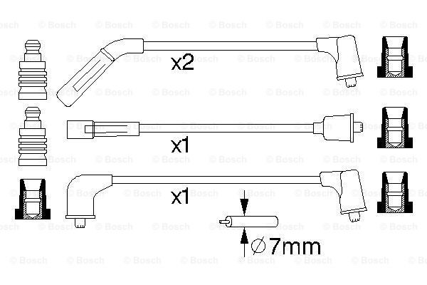 Ignition Cable Kit BOSCH 0986356988 5