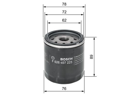 Oil Filter BOSCH F026407225 5