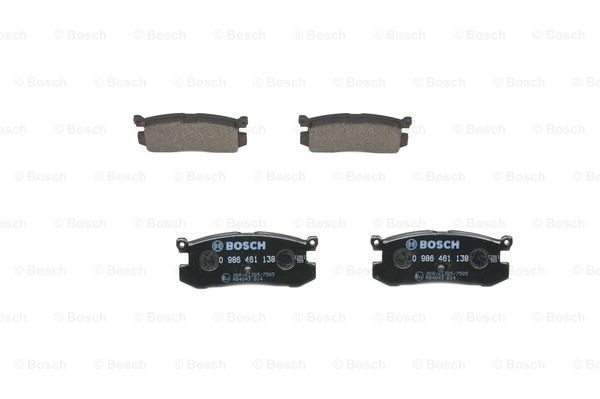 Brake Pad Set, disc brake BOSCH 0986461138 3