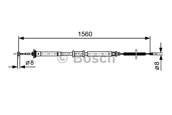 Cable Pull, parking brake BOSCH 1987477925
