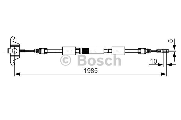 Cable Pull, parking brake BOSCH 1987482128