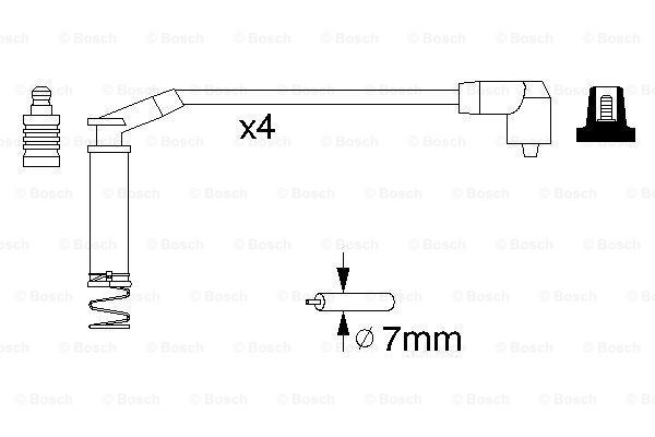 Ignition Cable Kit BOSCH 0986357124 5