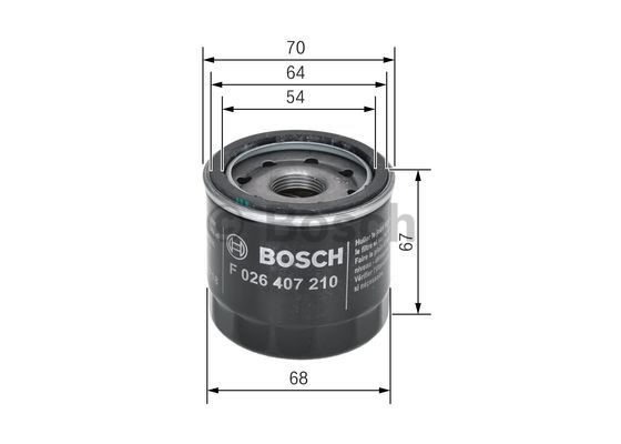 Oil Filter BOSCH F026407210 5