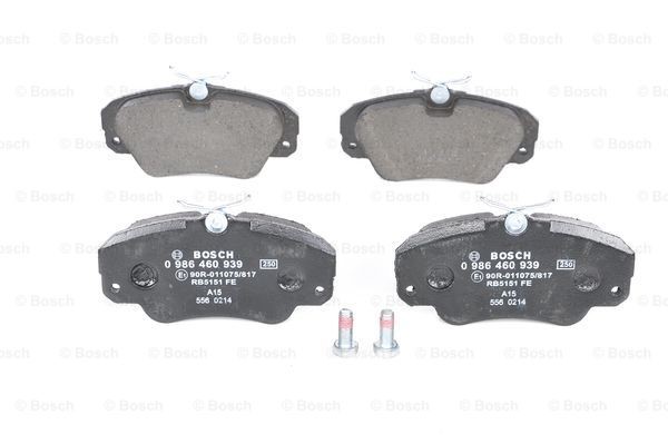 Brake Pad Set, disc brake BOSCH 0986460939