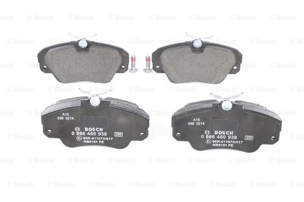 Brake Pad Set, disc brake BOSCH 0986460939 3