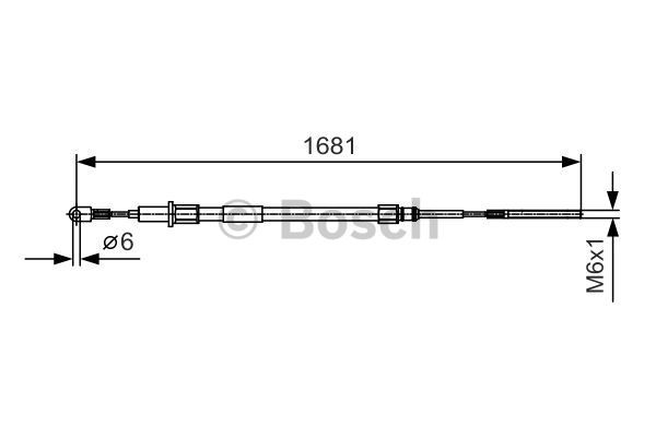 Cable Pull, parking brake BOSCH 1987477924