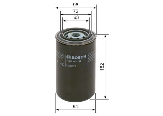 Fuel Filter BOSCH F026402790 5
