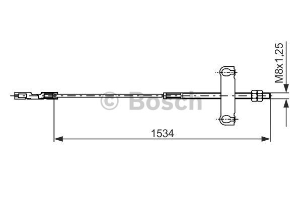Cable Pull, parking brake BOSCH 1987482195