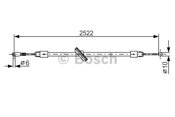 Cable Pull, parking brake BOSCH 1987482029