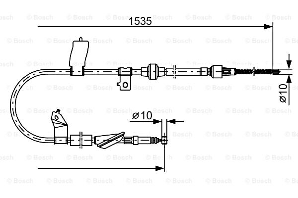 Cable Pull, parking brake BOSCH 1987482085