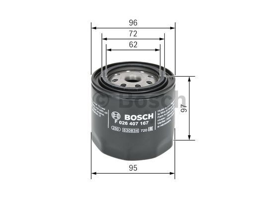 Oil Filter BOSCH F026407167 5