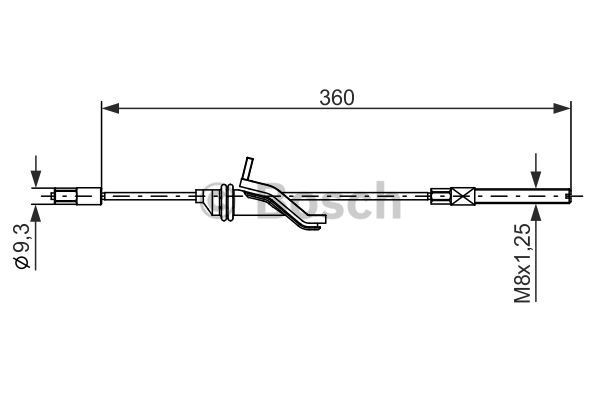 Cable Pull, parking brake BOSCH 1987482279