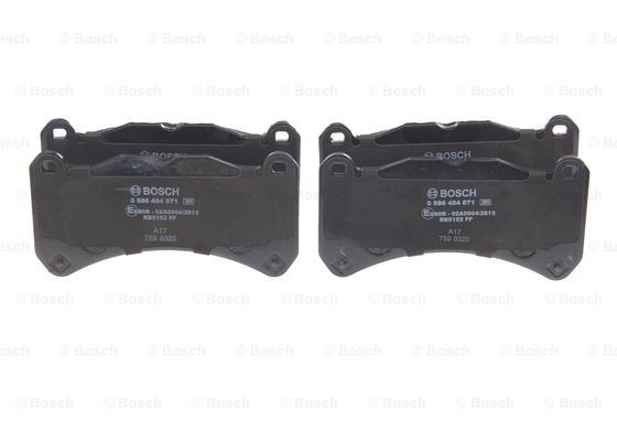 Brake Pad Set, disc brake BOSCH 0986494871