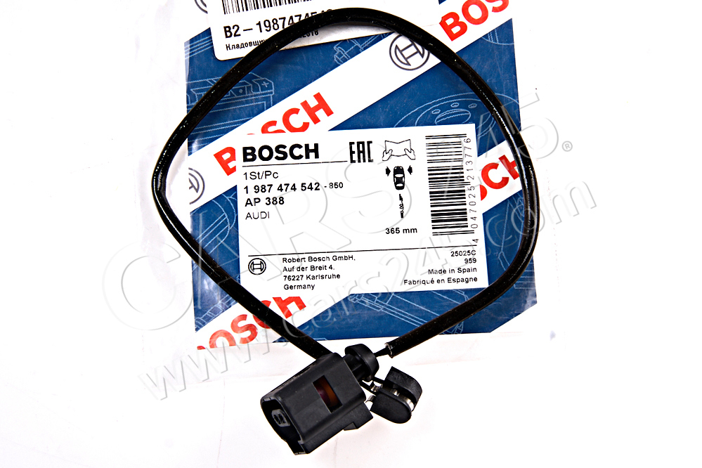Warning Contact, brake pad wear BOSCH 1987474542 3