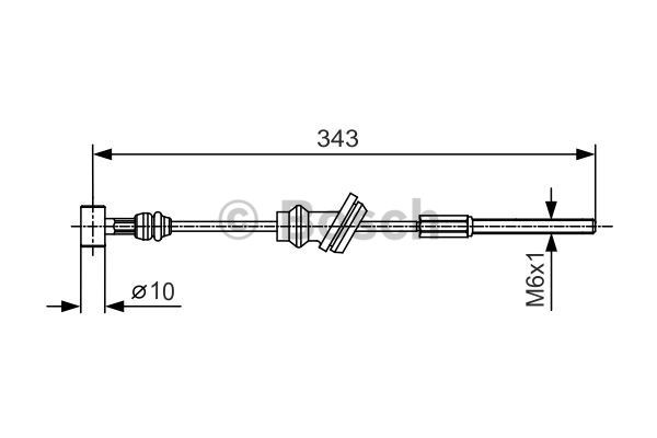 Cable Pull, parking brake BOSCH 1987482020
