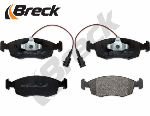 Brake Pad Set, disc brake BRECK 254290070200 3