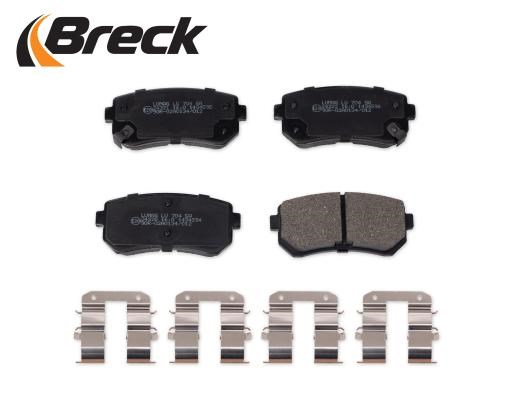Brake Pad Set, disc brake BRECK 243200070410 3