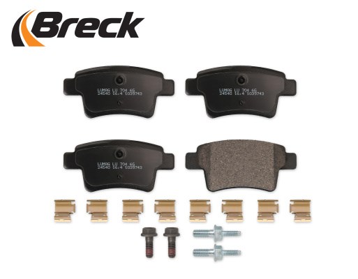 Brake Pad Set, disc brake BRECK 245400070400 3