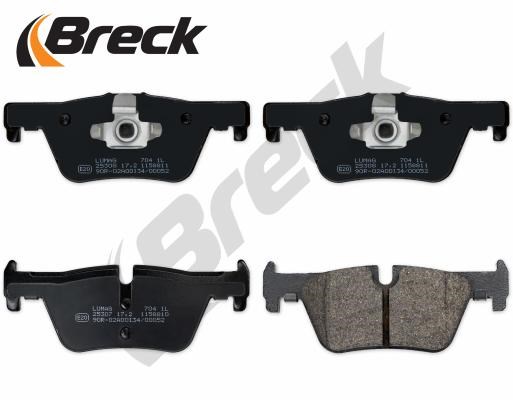 Brake Pad Set, disc brake BRECK 253070070400 2