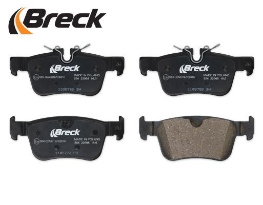 Brake Pad Set, disc brake BRECK 225680055400 3