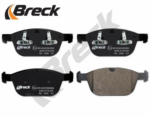 Brake Pad Set, disc brake BRECK 243990055300 2