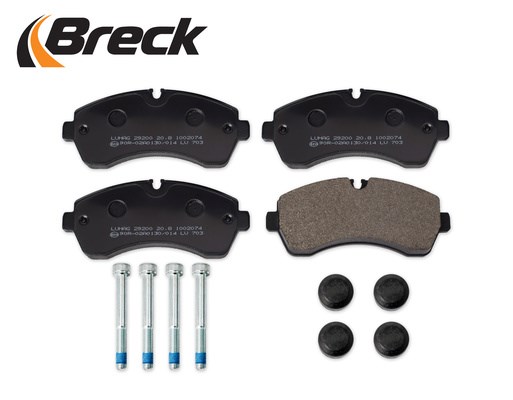 Brake Pad Set, disc brake BRECK 292000070300 3