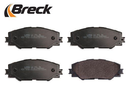 Brake Pad Set, disc brake BRECK 243370070100 3