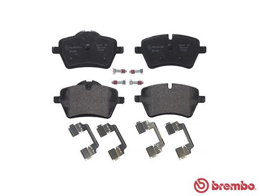Brake Pad Set, disc brake BREMBO P06086 2