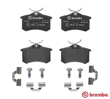 Brake Pad Set, disc brake BREMBO P85020 2