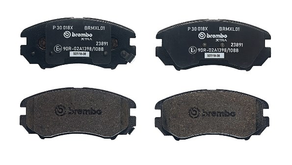 Brake Pad Set, disc brake BREMBO P30018X 2