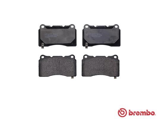 Brake Pad Set, disc brake BREMBO P09004 2