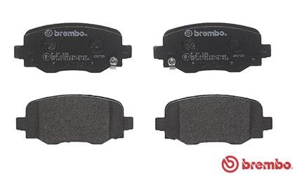 Brake Pad Set, disc brake BREMBO P37020 2