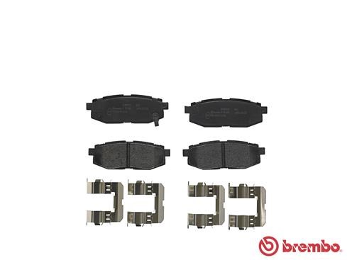 Brake Pad Set, disc brake BREMBO P78018 2