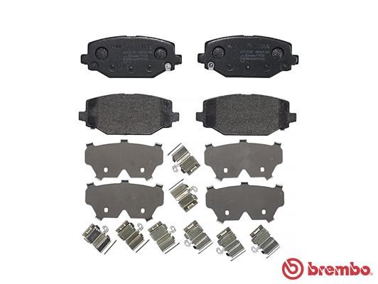 Brake Pad Set, disc brake BREMBO P11032 2